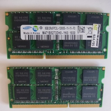 RAM 8GB DDR3L SO-DIMM PC3L 12800S 1600 MHz SAMSUNG