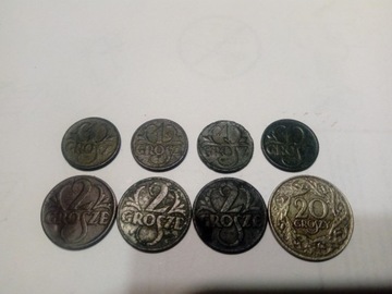 Zetaw monet  Polska 1923-39