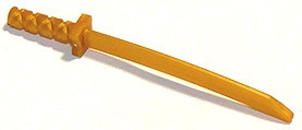 Lego broń - Miecz Ninjago katana - złoty