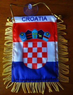 Zawieszka samochodowa flaga Chorwacja