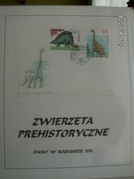 Zbiór filatelistyczny DINOZAURY wystawowy !