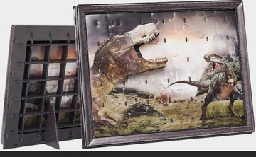 Puzzle 3D z Ramką -  Dinozaur T-Rex 2