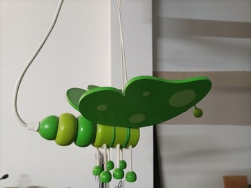 Lampa dziecięca motylek - zielona