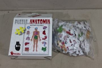 PUZZLE ANATOMIA CZŁOWIEKA KOMLET 