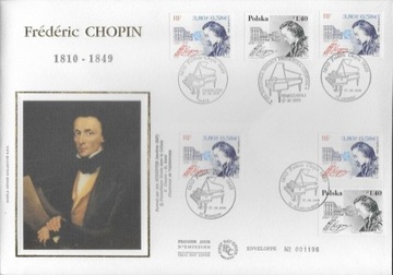 Polska Francja - Fr. Chopin, FDC, wydanie wspólne