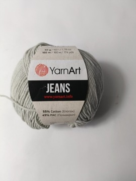 Włóczka YarnArt Jeans  jasny  szary 49