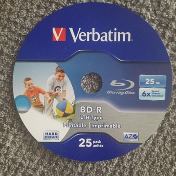 płyta BD-R LTH type 25GB Verbatim Printable 1szt