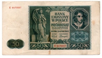 50 złotych 1941 dla GG - E 6470557