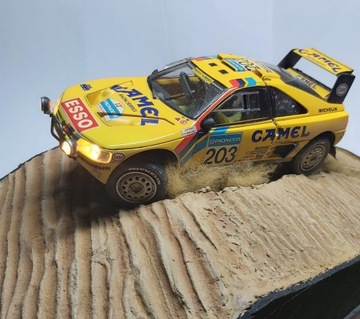 Gotowy Peugeot 405 T16GR  1:24 1991 Dakkar