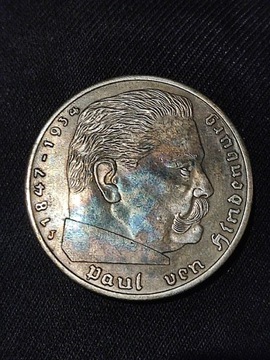 5 marek Mark 1938 hindenburg Niemcy wykopki monet