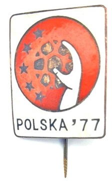 Przypinka Piłka Ręczna Polska 1977 