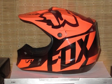 Kask motocyklowy FOX V1 ECE R22-05 Pomarańczowy