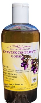 Olej żywokostowy górski z płatkami złota 250 ml