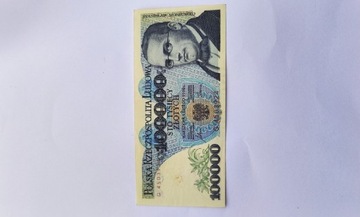 Banknot 100000   1990 Stanisław Moniuszko