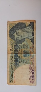 Banknot 1000 zł Prl rok 1982