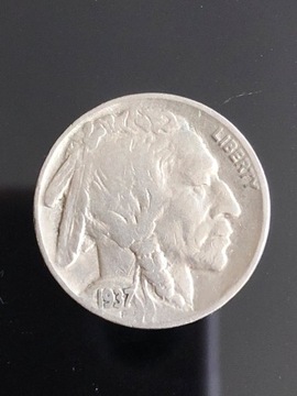 USA 5 centów Buffalo 1937 Rok