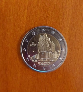 2 euro moneta kolekcjonerska Niemcy Hamburg 2023