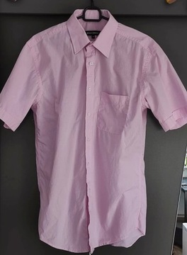 Męska koszula różowa wółczanka
