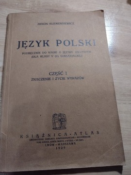 Język polski. Klemensiewicz 1929