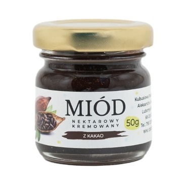 Mini miodek Miód kremowany z kakao 50g 