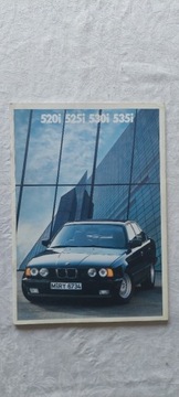 BMW 520i, 525i, 530i, 535i - prospekt reklamowy