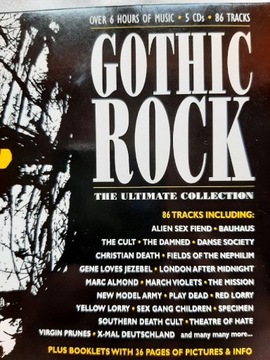 GOTHIC ROCK - The Ultimate Collection - box 5xCD