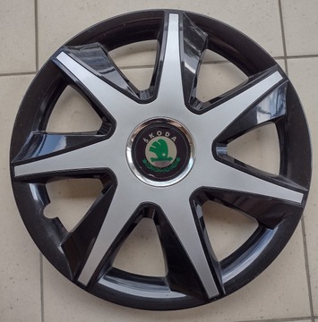 kołpak Skoda 16" dwukolorowy czarno-srebrny