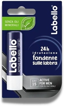 Labello pomadka, Active for men SPF15, 4,8g