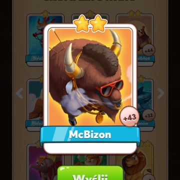 McBizon Stwory Coin Master Karta