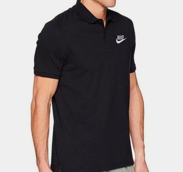 Nike koszulka polo nowa czarna logo r. M