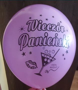 Balony na wieczór panieński balon z helem