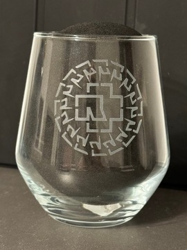 Rammstein szklanka 300ml ręcznie grawerowana