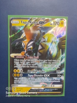 Tapu Koko GX 47/145 Pokemon karta