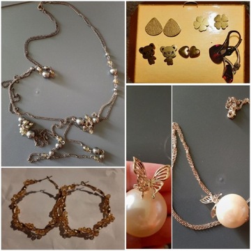Zestaw biżuterii używanej avon i inne