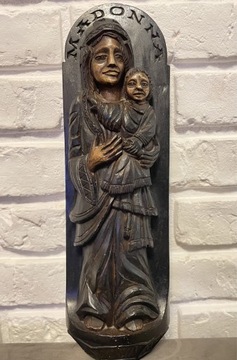 Rzeźba Figurka Czarna Madonna Maryja 