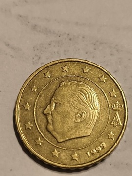 10 euro cent  1999 destrukt brak Kawałka oprawki