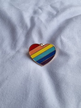 Przypinka pin pins wpinka broszka love lgbt tęcza 