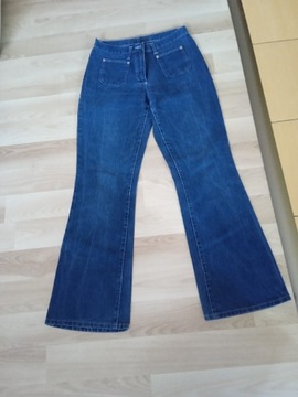 Włoskie Spodnie jeansowe Onyx