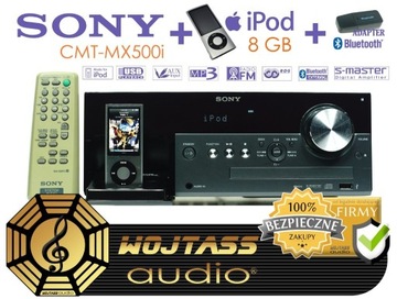 Mini wieża SONY CMT-MX500i FM USB MP3 iPod 8GB BT