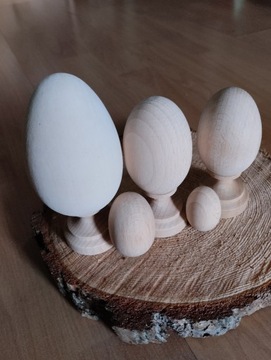 Nowe jajka drewniane bukowe 
