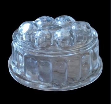 Antyk, Vintage szklana forma do galaretki 500ml