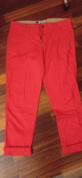 Czerwone spodnie z bawełny