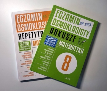 PAKIET Repetytorium + arkusze GREG matematyka