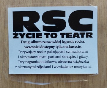 RSC: ŻYCIE TO TEATR CD 2017 pierwsze wydanie