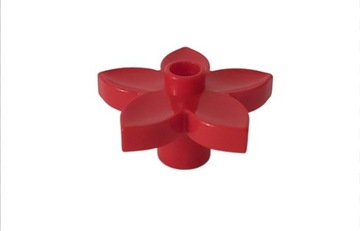Lego Duplo klocek czerwony kwiatek