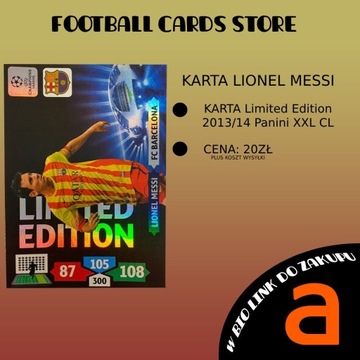 Karta Leo Messi LIMITED EDITION XXL