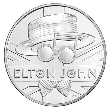 SREBRNA MONETA LEGENDY MUZYKI- ELTON JOHN 1OZ,2021