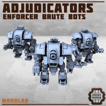 Adjudicators - Enforcer Brute Robots x3