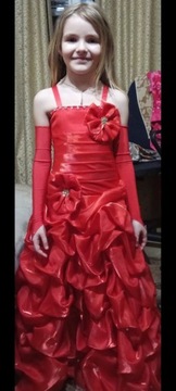 Elegancka sukienka na 110-140 cm
