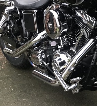 Harley dyna wydech kolektor tlumik kolanka evo tc